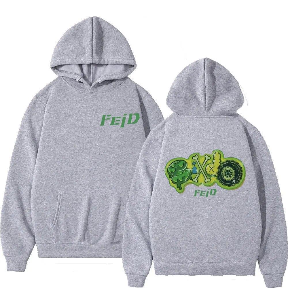2023 Feid Ferxxo Tour Print Hoodie Autumn Winter Hip Hop Vintage Oversized Sweatshirts Unisex Women Fashion Casual Fleece Hoodies