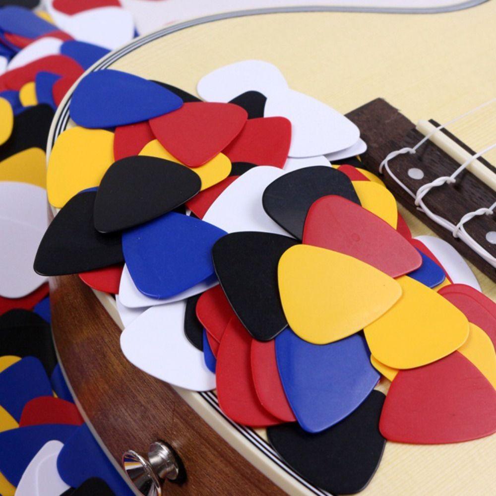 20pcs ABS Acoustic Guitar Picks Random Color Guitar Plectrum Droplet Shaped Guitar Pick  Bass