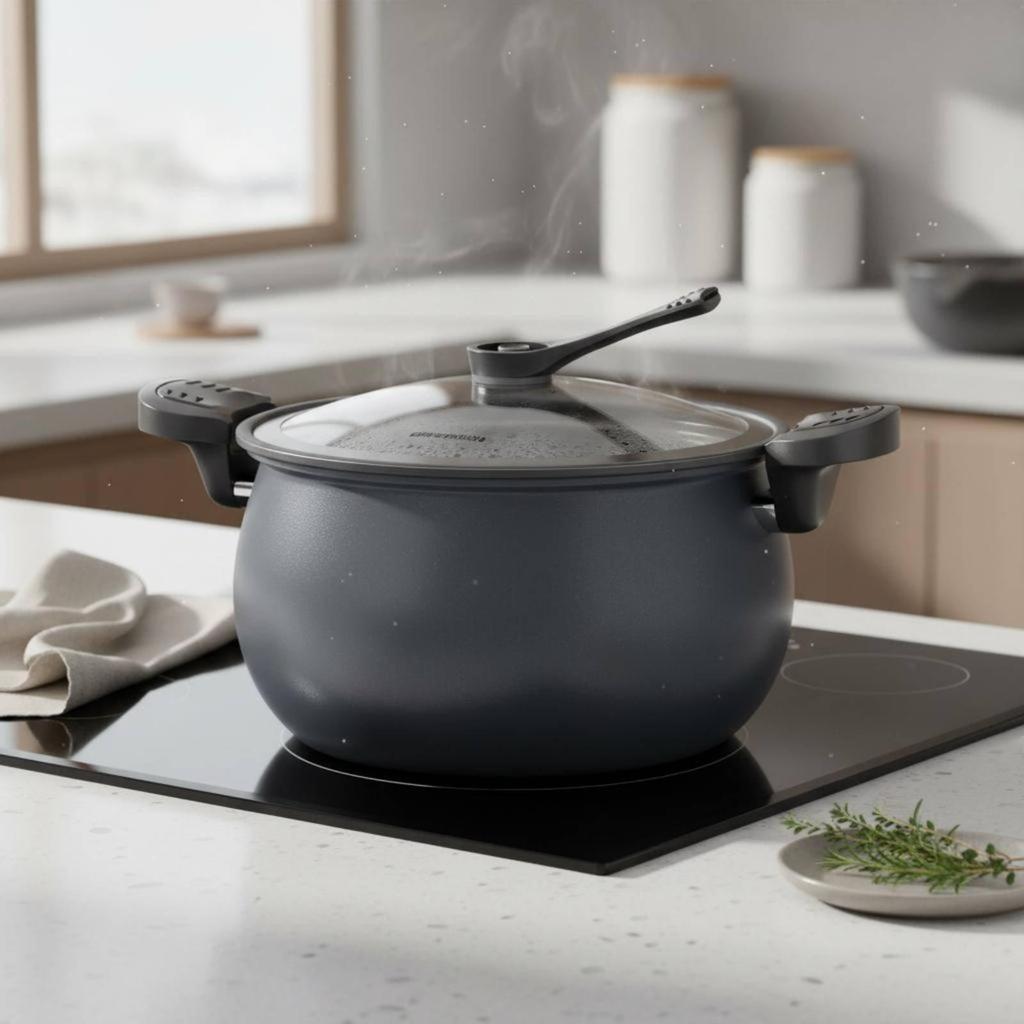 Micro Pressure Cooker Induction and Gas Compatible Multi Function Stew Pot