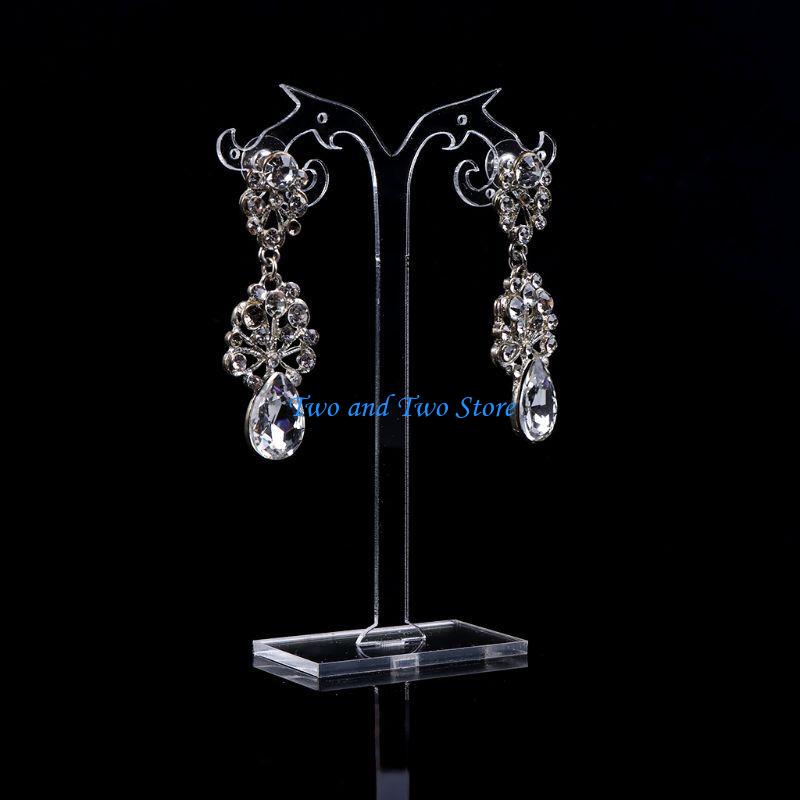 HX6F 3Pcs Acrylic Earrings Holder Earrings Jewelry Display Stand Tree Stand