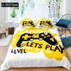 Hot Sale 3D Gamepad Bedding Set Custom Kids Boys Gamer Teens Video Game Duvet Cover for Youth Modern Game Controller Bedspread