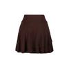 Brown Ruffle Detailed Flounce Mini Knitted Skirt Twoaw24et00214