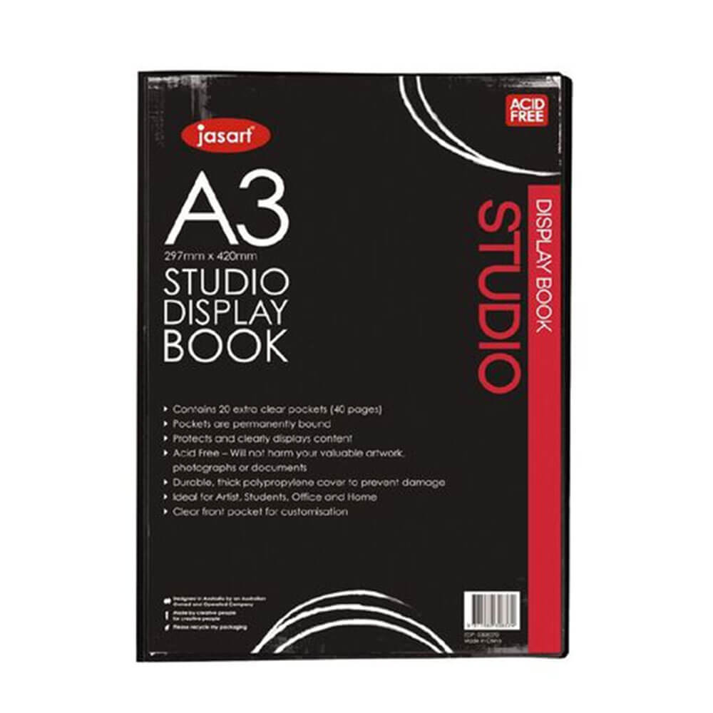 Jasart Display Book Black (20 Pages)