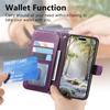 For Redmi 13 14C 15 Note 10 JE 12 Turbo 13 14 15 Pro Plus 5G Crossbody Wallet Case, Quilted Zip Pocket Card Holder Flip Cover