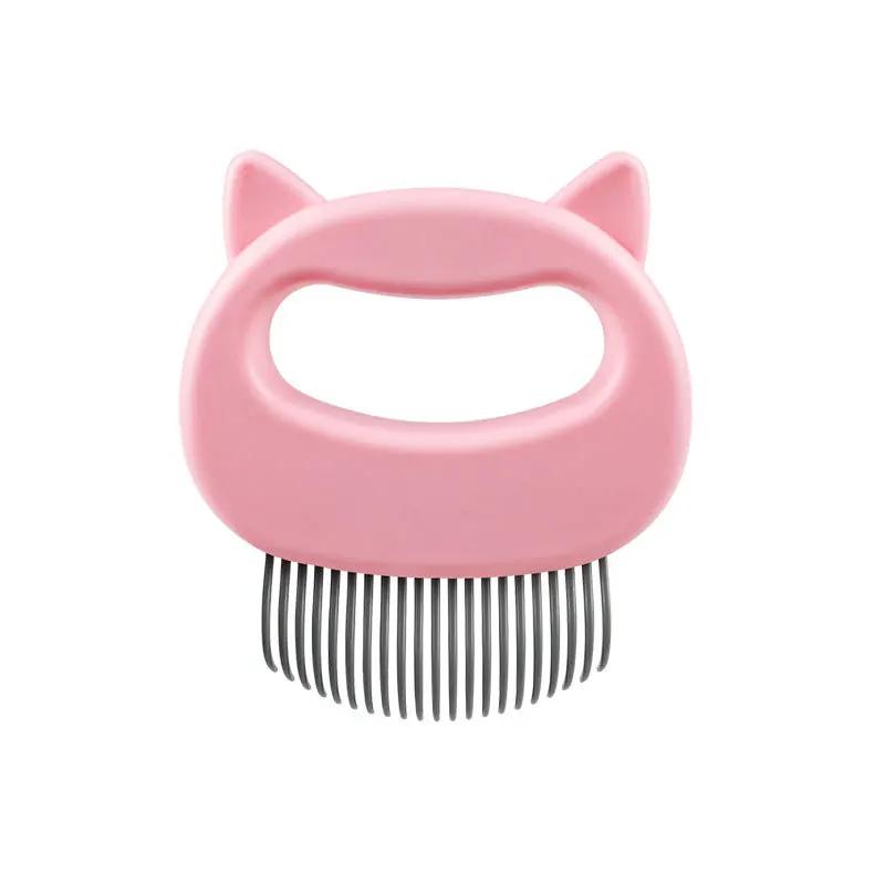 Peines para perros y gatos, cepillo depilatorio, herramientas de aseo para mascotas, peine de masaje para perros, cepillo con mango bonito, elimina pelos sueltos, suministros para mascotas y gatos.