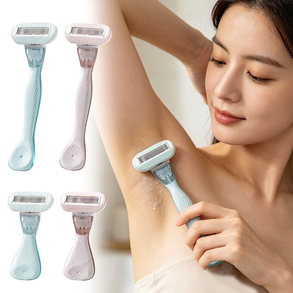 Manual Lady Shaver 5-Blades Epilator Durable Women Razor Private Body