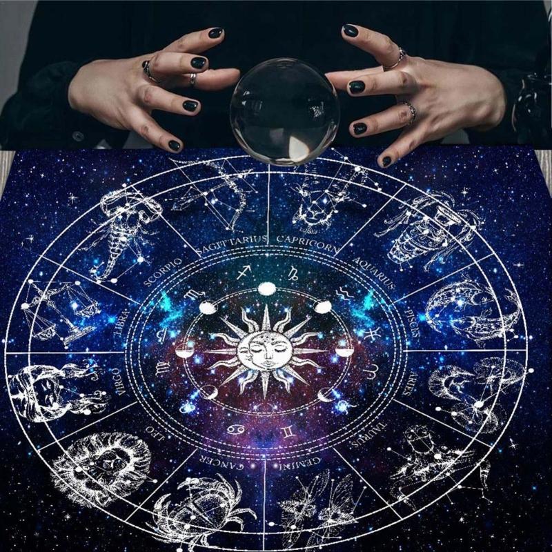 Square Flannelette Tarots Cloth Board Game Pad Astrological Pad Table Cover