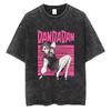 Dandadan Anime Momo Ayase T-shirt Vintage Washed Y2K Aesthetic Streetwear Unisex Oversized Summer Cotton Graphic Tee Clothing