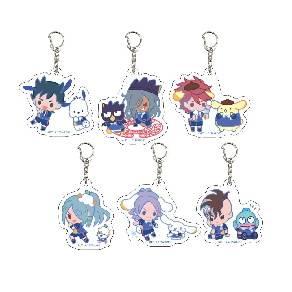 

A3 Inazuma Eleven x Sanrio Characters 02 Мини-иллюстрация персонажа Акриловый брелок для ключей Коробка из 6 штук