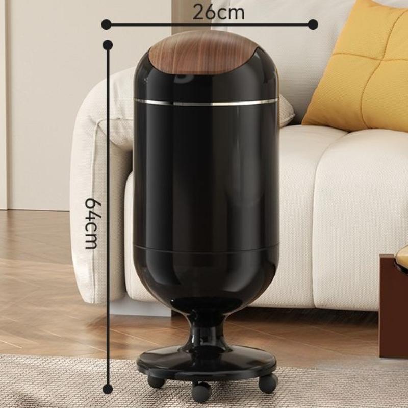 Kitchen Trash Cans Bathroom Waste Bins Living Room Luxury Mobile Large Wastebaskets Household Food Garbage Storage Buckets
