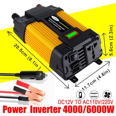 Spannungswandler 12V 6000W Stromwandler Solar Inverter WechselrichteU