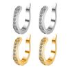 Korean Style Diamond Ear Bone Clip - No Pierced Ear Studs & Ear Cuff,Solves Piercing Pain/Fear,Simple Design,Comfortable to Wear