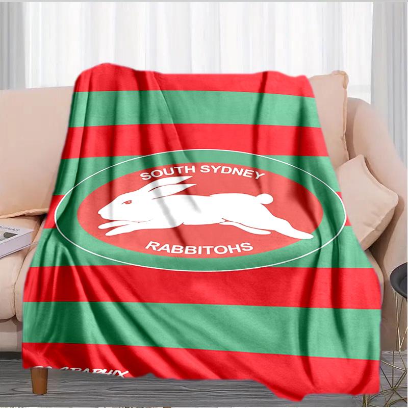 Nrl Rabbit Artwork Design Blanket Suitable for Sofas, Beds, Offices, And Camping - Perfect Gift for Halloween Christmas