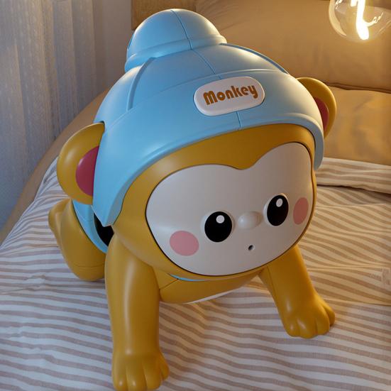 Electric Crawling Animal Toy with Music 0-1 Toddlers Boys Girls Educational Cartoon Monkey Koala Crawling Learning Recording Musical Interactive Toy