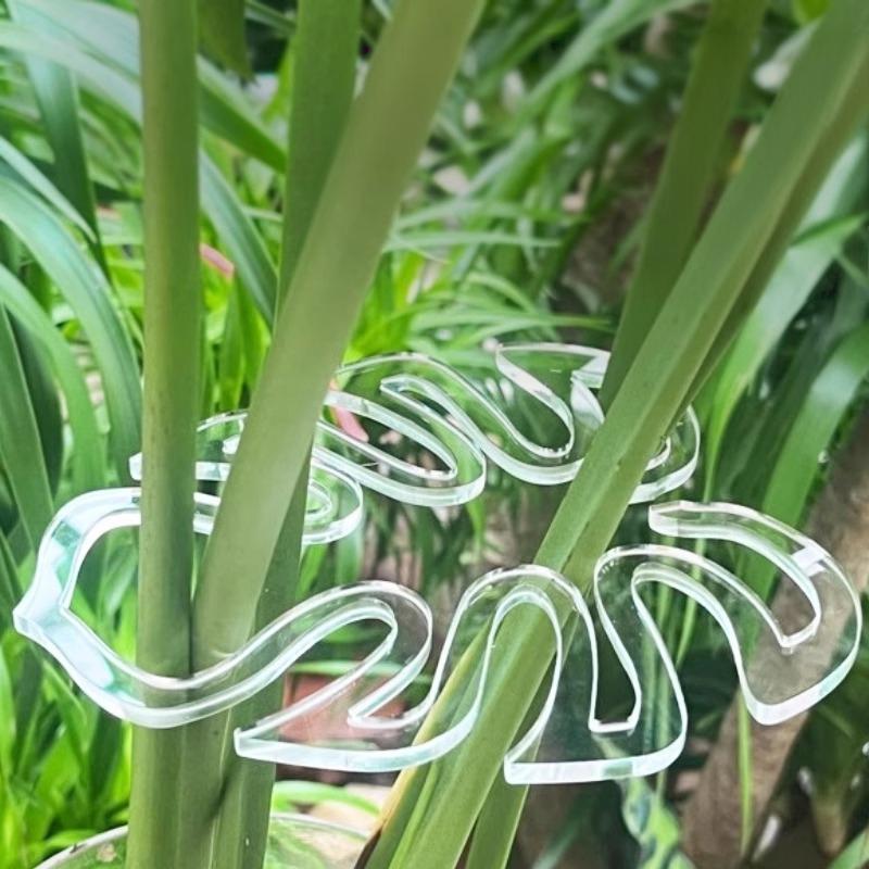 Monstera Shaped Plant Support Easy Installation Decorative Plant Stand Leaf Shape Plants Pole Sturdy Alloy Support Pile Garden