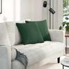 Sofa Cushions 2 Pieces Dark Green 45 X 45 Cm Cord Fabric