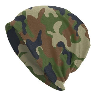 Woodland Camouflage Beanie Cap Unisex Winter Warm Bonnet Homme Knitting Hats Street Outdoor Ski Camo Skullies Beanies Caps