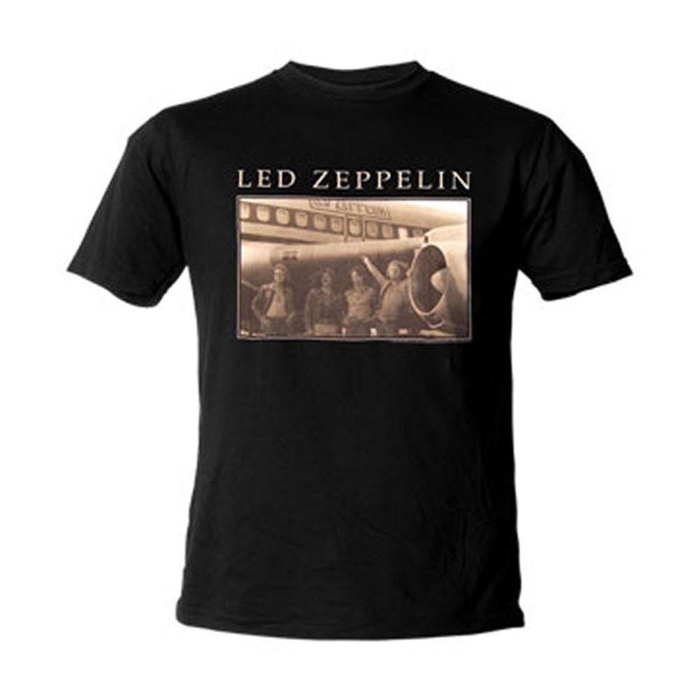 

Men s Led Zeppelin Plane Picture T-shirt Black L