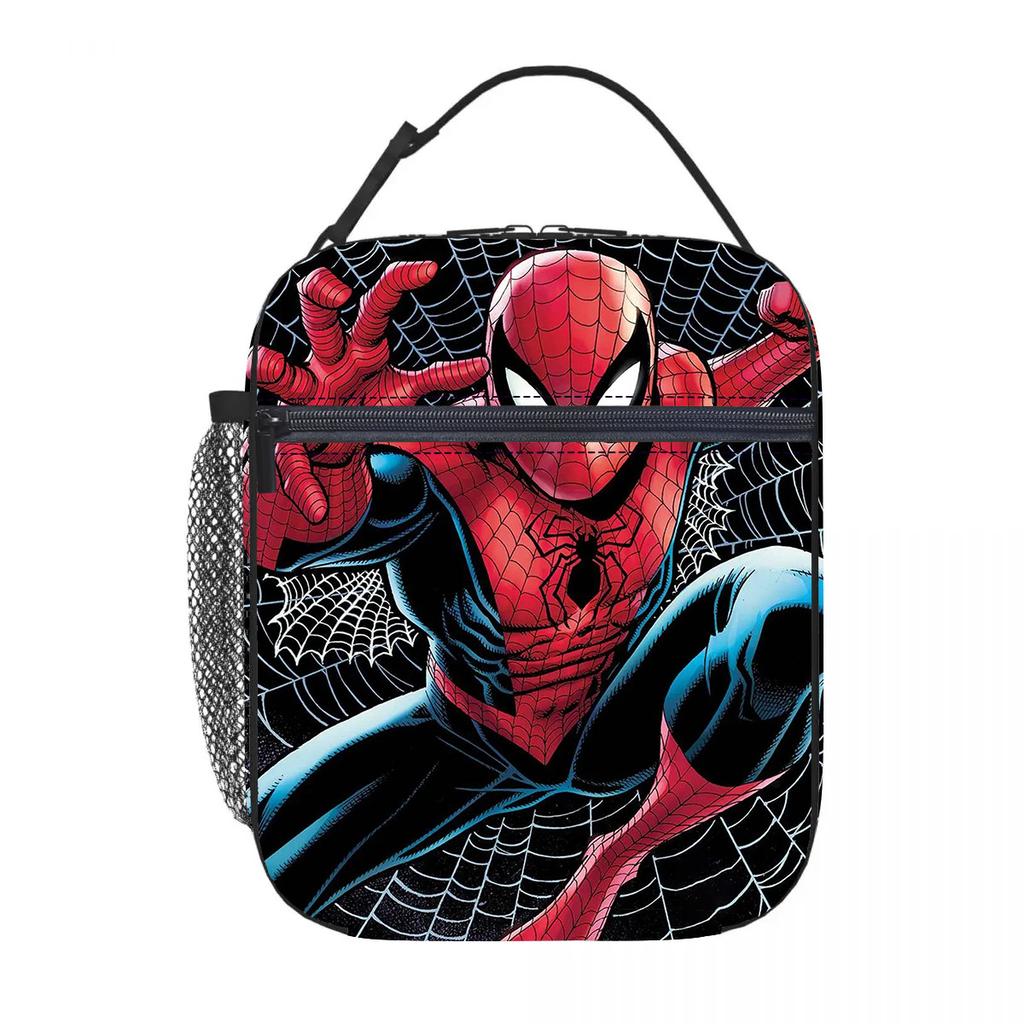 New Spider-Man Portable Lunch Bag Thickened Oxford Cloth Ice Bag Lunch Box Meal Bag
