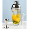 Elegant 400ml Cocktails Mixing Set Shaker Set Including Large Shaker Stirrer and Measuring Cup for Parties