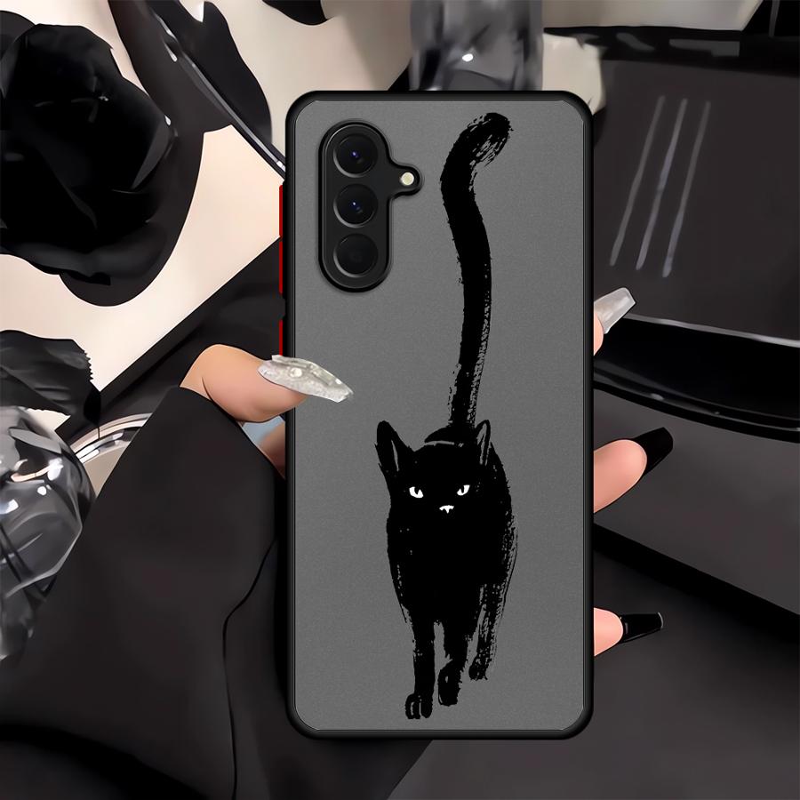 Phone Cover Case for Samsung Galaxy A52S A72 A17 A52 A16 A15 A14 A23 A73 A33 A56 A55 A35 A34 A36 A53 A54 Lrritable Cat