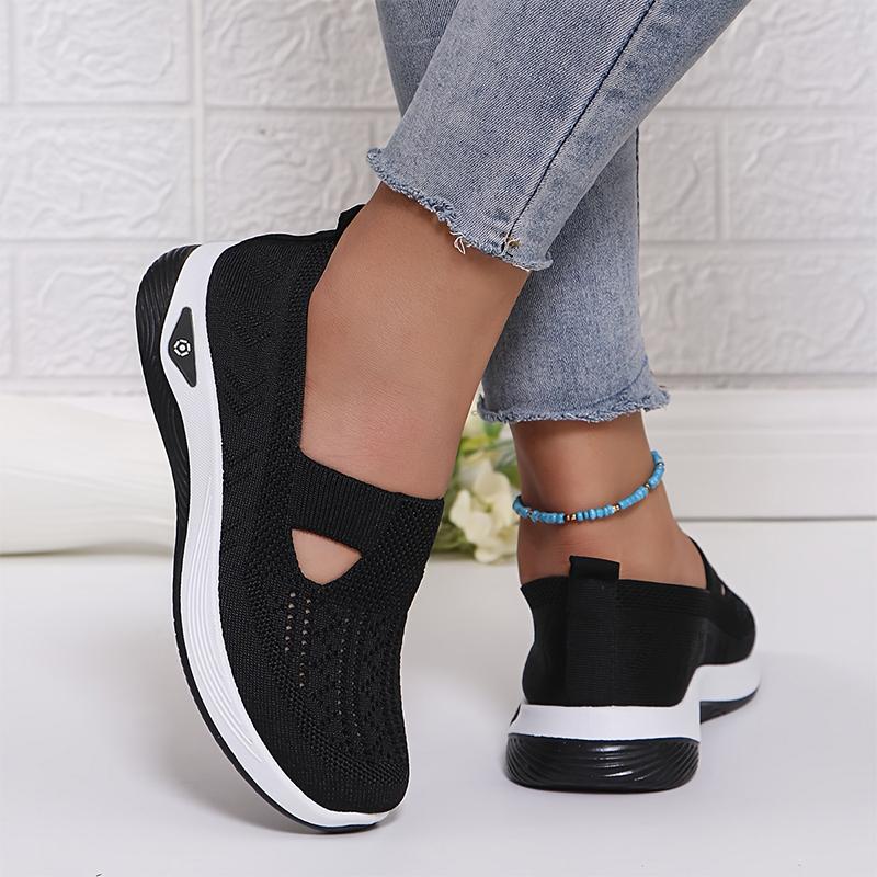 Women Breathable Walking Shoes Non-slip Soft Sole Shoe For Elderly Summer Casual Lightweight Shoes Middle-aged Female Flat Shoes