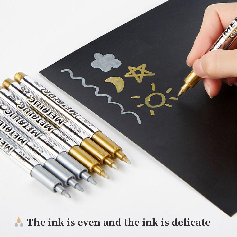 Cheap Gold Silver Paint Pen Metal Decor Craftwork Art Painting Metalic