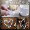 Rechargeable Copper Wire String Lights 8Lighting modes Fairy Light Timer Detachable Design for Halloween Wedding Christmas Decor