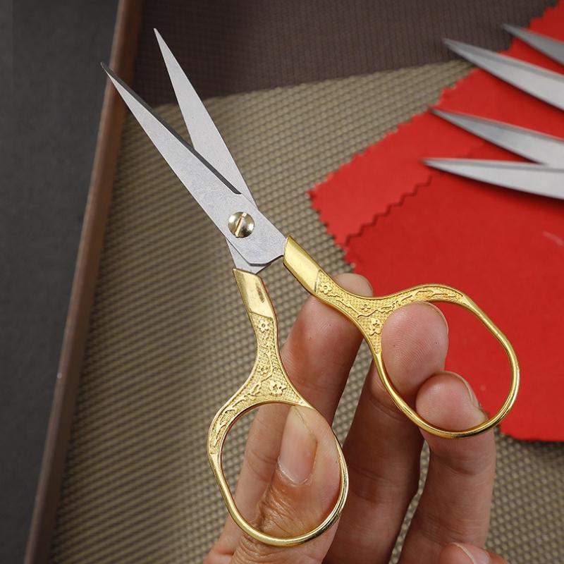 1Pc Sewing Scissors Stainless Steel Retro Embroidery Tailor Scissors Dressmaker Shears Fabric Cutter Diy Sewing Accessories