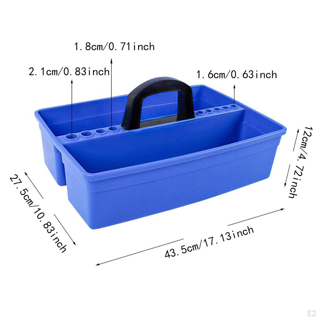 Cleaning Supply Box Classroom Organizer with Handle Portable Tool Storage Baskets Household Tools