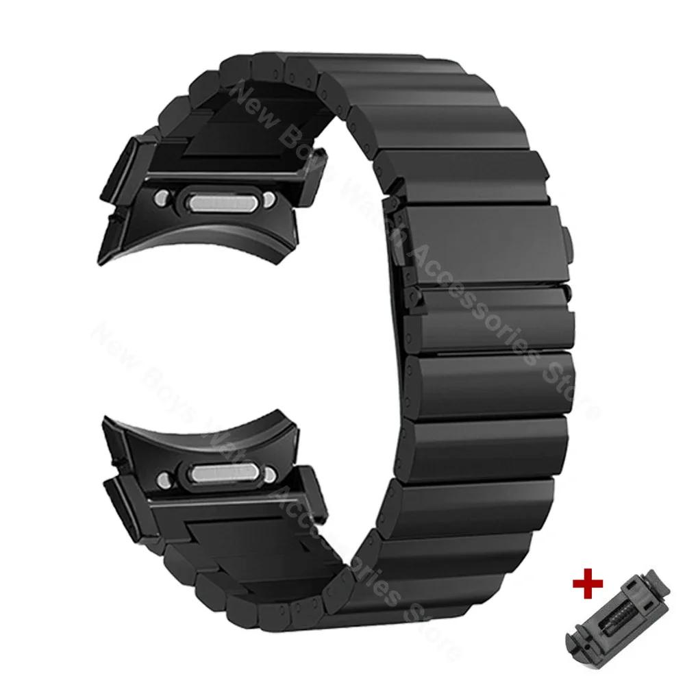Cinturino di lusso in titanio a sgancio rapido per Samsung galaxy watch 7 6 classic 47 43mm 40 44mm 4 42 46mm 5 Pro 45mm cinturino bracciale business