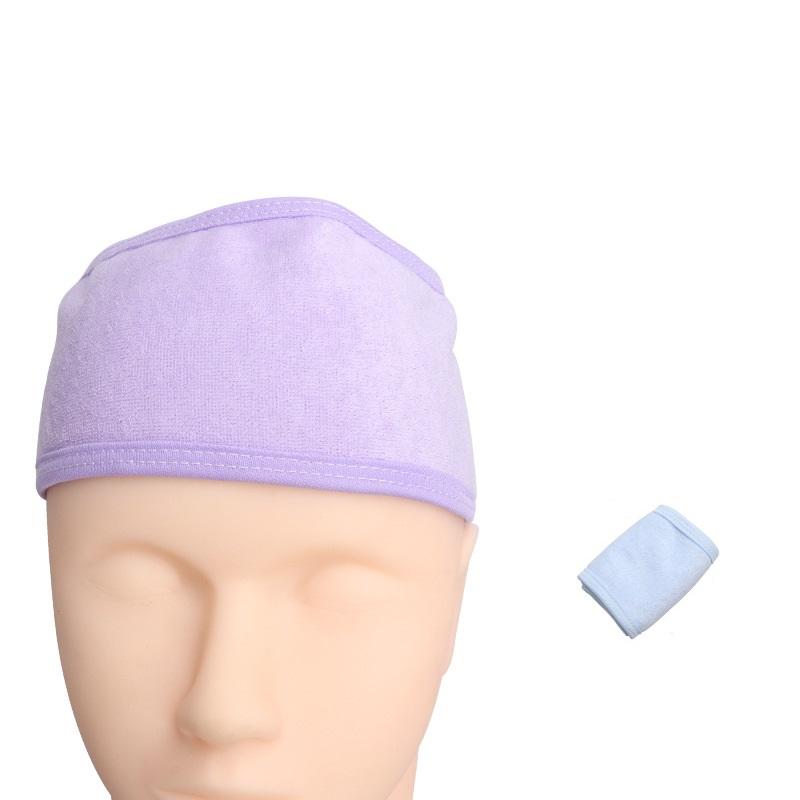 Velcro Headband for Washing Face Terry Cloth Spa Headbands for Women Soft Adjustable Facial Hair Band for Makeup