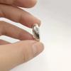 Adjustable Open Ring Men Women Sterling Lotus Flower Design Vintage Floral Statement Jewelry