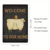 Metal Welcome Sign 12x8 Inch Wall Decor for Home Garden Outdoor Indoor