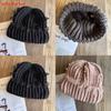 Autumn Winter Knit Hat For Men Women Acrylic Beanie With High Crown Design