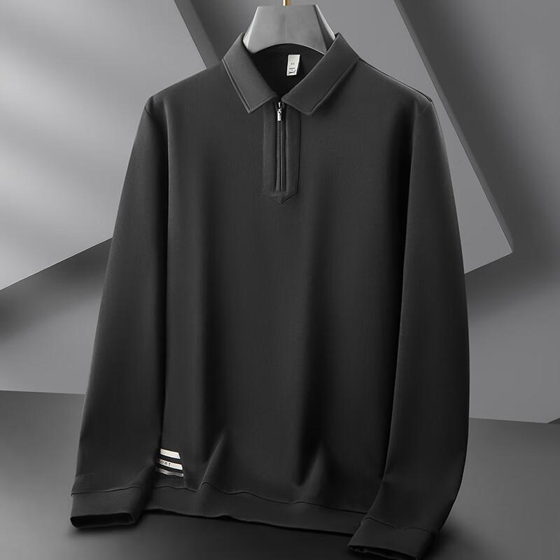 

Мужской свитшот большого размера Dibenze с лацканами и молнией до середины груди 7XL