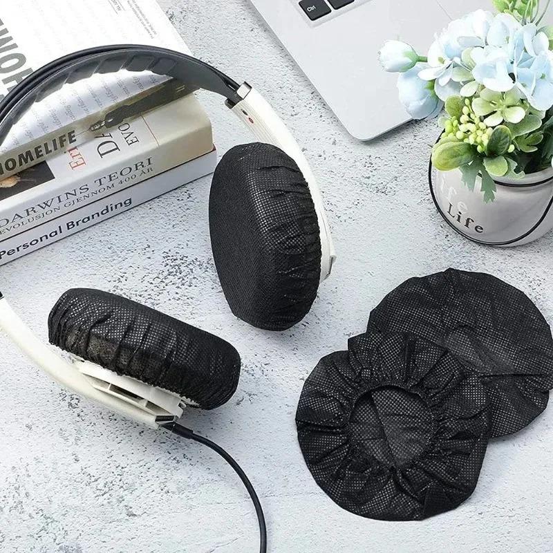 Housses d'oreillettes jetables hygiéniques universelles douces en tissu non tissé élastique protecteur anti-poussière Durables 100 pièces