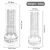 Men's Portable Soft Rubber Masturbation Cup - Simulated Oral Sex Trainer Flashlight.