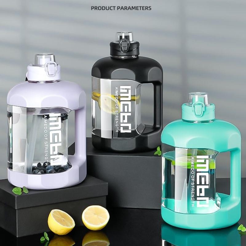 Drop-proof Large Capacity Net Red Tons Tons Bucket Sports Fitness Men and Women Students Portable Plastic Water Bottle