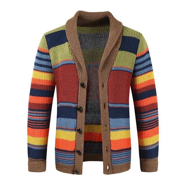 

Multicolor Knitted Cardigan M