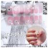 5D Gradient Retro Wearable Nail Art Stickers with Removable Adhesive
