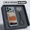 Watercolor Spots Print Hand Strap Case For iPhone 17 Pro Max Hybrid TPU+PC Magnetic For Magsafe Matte Cover For iPhone 16 15 14 13 Pro Max