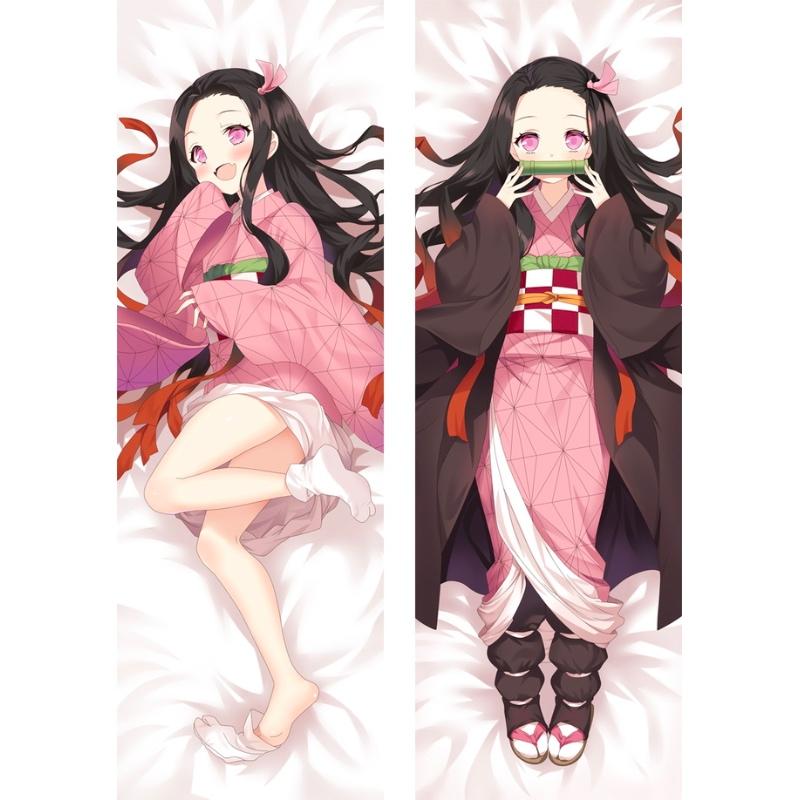 7size Demon Slayer Kamado Nezuko Anime Character Printed Dakimakura Pillowcase Hug Body Sexy Pillowcase OTAKU Waifu Pillow Cover
