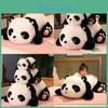 Panda Plush Toy Stuffed Animal Pillow With Soft Pp Cotton Girls Bedroom Decor