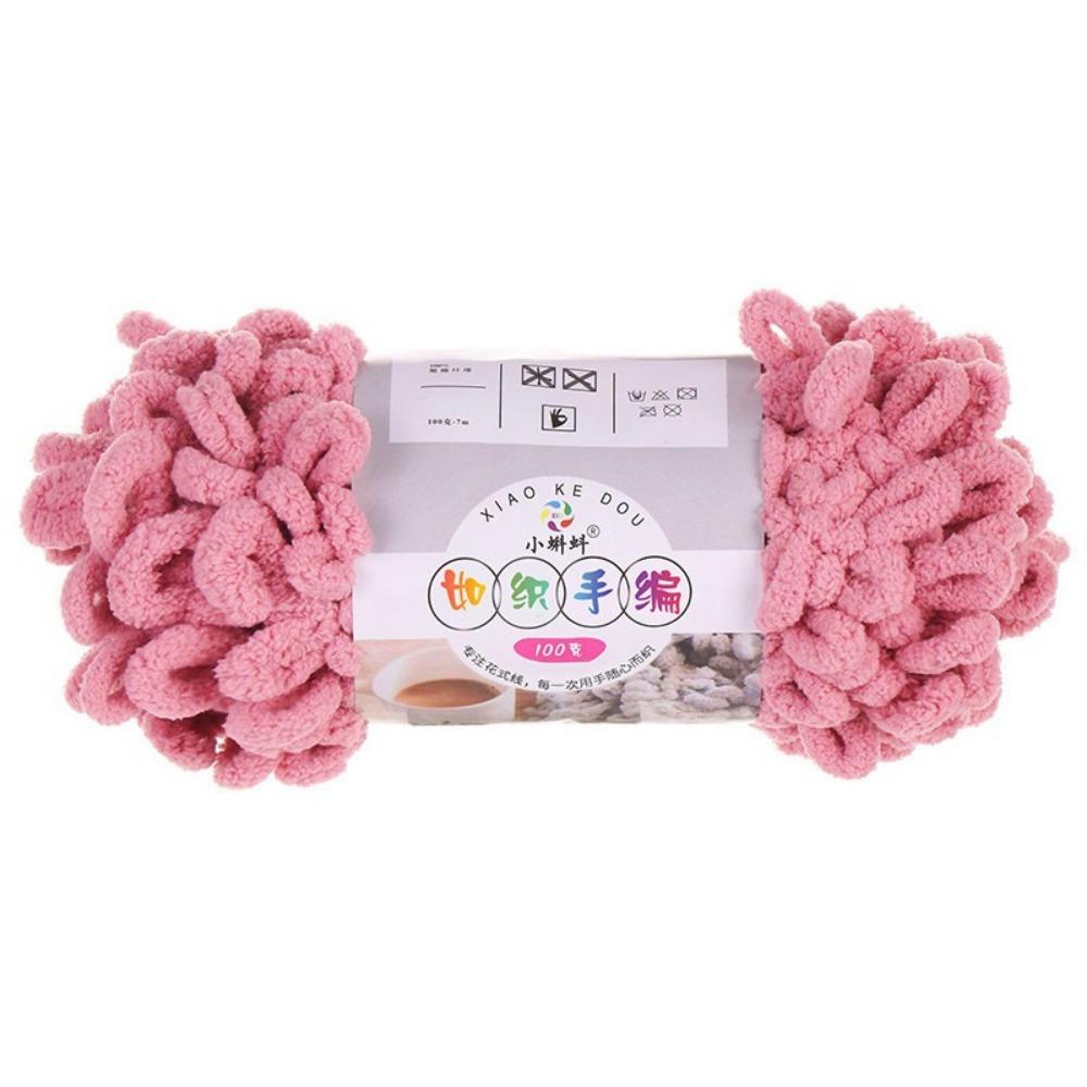 100g/Roll Finger Loop Yarn Multi-color Soft Finger Circle Yarn Anti-pilling Hand Woven Hand Knitting Yarn Blanket Knitting