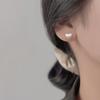 Brushed Love Earrings for Women  Niche Design  Versatile Niche Temperament Earrings  New High-end Earrings