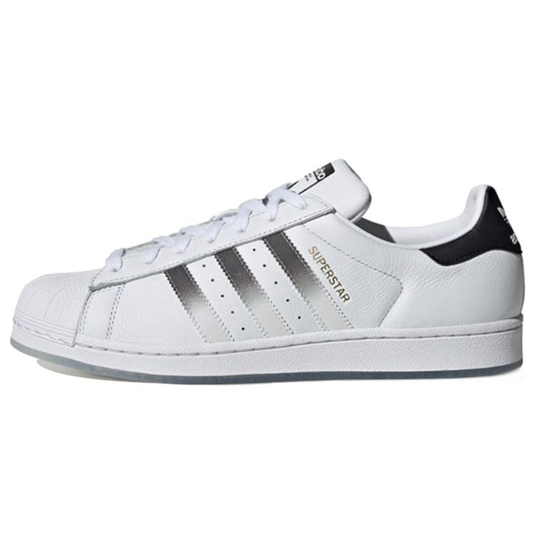 Adidas Originals Superstar Comfortable Lightweight Low-Top Skate Shoes Unisex Sneakers Black White Gradient EG9289
