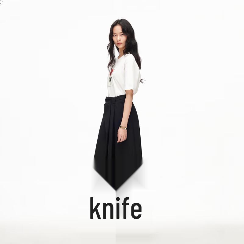 Veromoda Women's Bow A-Line Midi Skirt