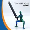 Mobile Doll Set, 3D Printed Titan Robot Mobile Doll, Posable Mobile Doll, Suitable For Collectors, Desktop Decoration