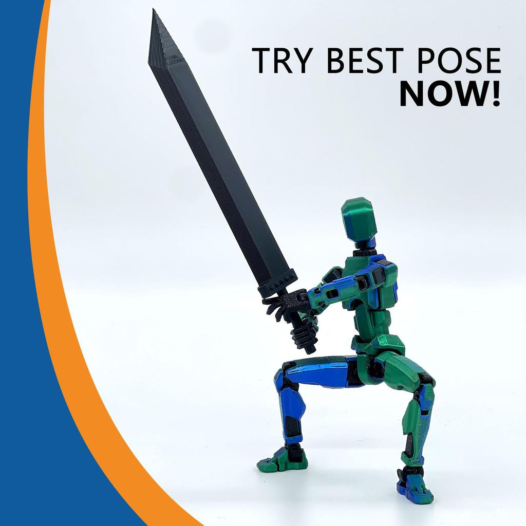 Mobile Doll Set, 3D Printed Titan Robot Mobile Doll, Posable Mobile Doll, Suitable For Collectors, Desktop Decoration